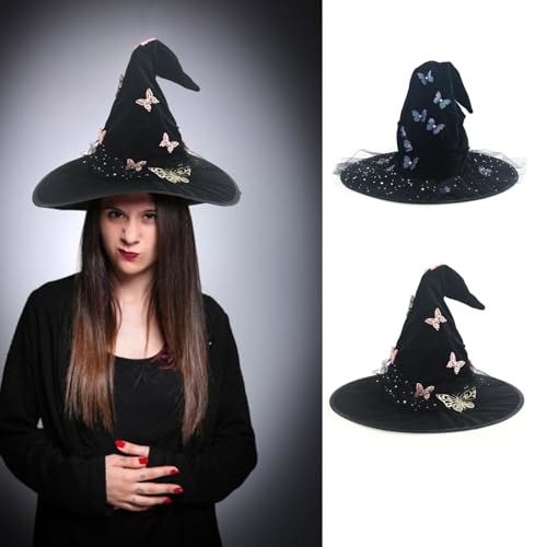 Cnrfeoap Hexenhut in Schleifenform, einzigartiger Stil, Hexenhut, mystischer Hexenhut, Rollenspielhut für Cosplay und Themenpartys Cnrfeoap Hexenhut in Schleifenform, einzigartiger Stil, Hexenhut, mystischer Hexenhut, Rollenspielhut für Cosplay und Themenpartys von Cnrfeoap