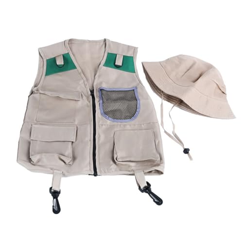 Cnrfeoap Kids Explorers Kits Mit Safaris Weste Für 4-6 Jahre Alte Jungen Mädchen Kid Safaris Kostüme STEM Outdoor Explorers Kits von Cnrfeoap