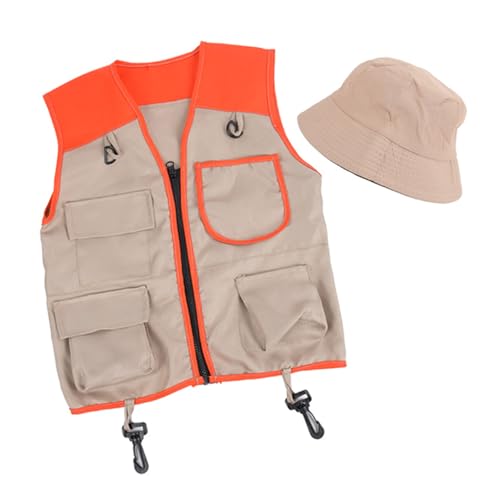 Cnrfeoap Kids Explorers Kits Mit Safaris Weste Für 4-6 Jahre Alte Jungen Mädchen Kid Safaris Kostüme STEM Outdoor Explorers Kits von Cnrfeoap