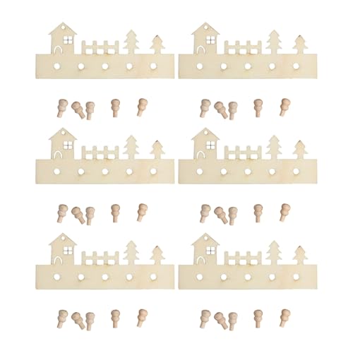 Cnrfeoap Miniaturpuppenhouses Display Hooks Accessoire 1/12 Skala Realistische Zakka Wood Display Hooks Dollhouses Miniature Miniature von Cnrfeoap