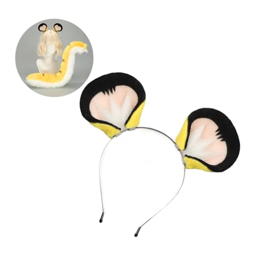 Cnrfeoap Plüsch Cosplay Kopfbedeckung Für Halloween Anime Konventionen Bühnenaufführungen Weiches Leichtes Design Erwachsener Kinder Kostümverstärker Anime Tigers Ohrstirnband von Cnrfeoap