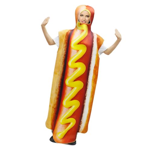 Cnrfeoap Realistisches Essen Mit Kostümkostüm Für Food Kleid Lustige Pizza Hamburger Dressing Up Outfit Für Erwachsene Cosplay Themen Event Lustiges Kostüm Veranstaltungen von Cnrfeoap