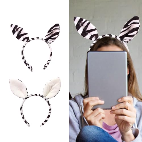Cnrfeoap Stilvolle Zebras-Ohr-Kopfbedeckung, Abschlussball, Geburtstag, lustige Kopfbedeckung, Halloween, Tier, festliche Haar-Kopfbedeckung Cnrfeoap Stilvolle Zebras-Ohr-Kopfbedeckung, Abschlussball, Geburtstag, lustige Kopfbedeckung, Halloween, Tier, festliche Haar-Kopfbedeckung von Cnrfeoap