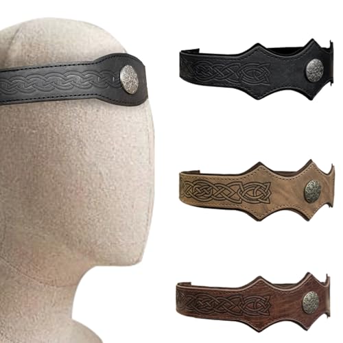 Cnrfeoap Vintage-Stirnband für Partys, Festivals, industrielles Alter, Kostümzubehör, mittelalterliches Retro-Haarband von Cnrfeoap