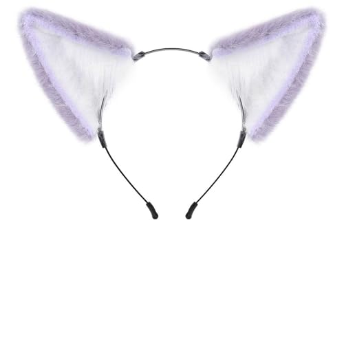 Füchse Ohrform Haarband Musik Festivals Animes Charakter Stirnbänder Erwachsene Plüsch Kopfschmuck Karneval Cosplay Werkzeug Uni von Cnrfeoap