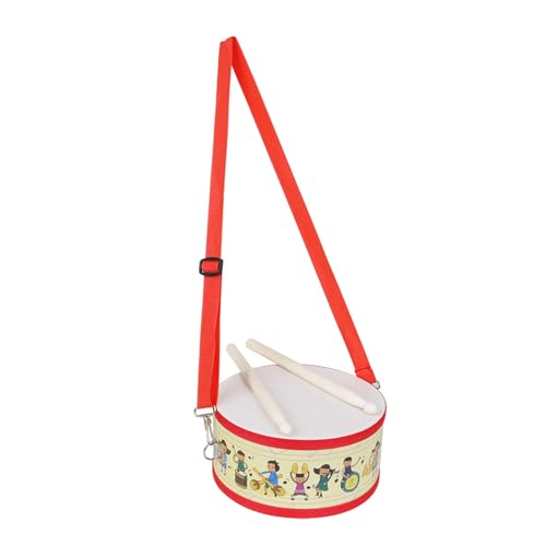 Musikinstrument Spielzeugkindertrommelgeschenk Holztrommel Set Mit Schultergurt Und Drumstick Doppelseitig Kinder Drum Drum Toy von Cnrfeoap