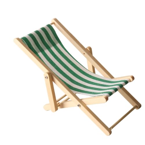 Cnrfeoap Pädagogische Dollhouses Beach Stuhl Miniaturen Holz Lounger Spielzeug So Tun Realistische Modell Deck Stuhl Modell Größe von Cnrfeoap