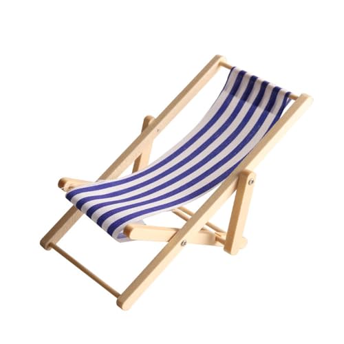 Cnrfeoap Pädagogische Dollhouses Beach Stuhl Miniaturen Holz Lounger Spielzeug So Tun Realistische Modell Deck Stuhl Modell Größe von Cnrfeoap