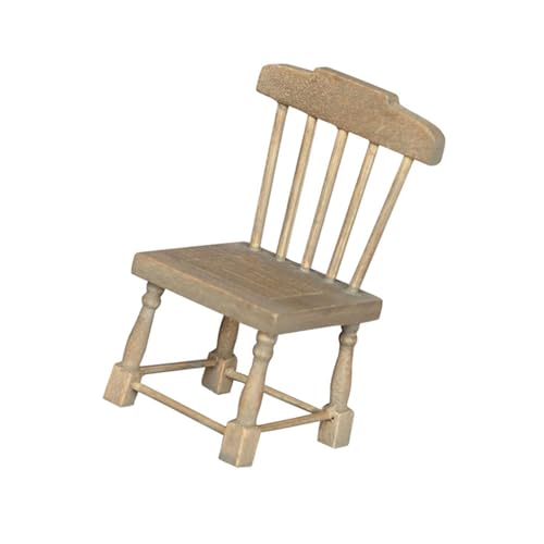 Simulation Holz Miniatur Esstischstuhl Für Puppenhäuser Dekoration Und Kreative Puppenhäuser Szene Display Dekoration von Cnrfeoap