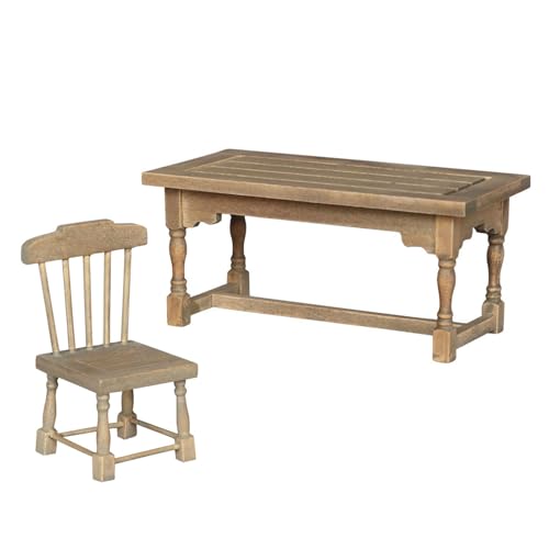 Simulation Holz Miniatur Esstischstuhl Für Puppenhäuser Dekoration Und Kreative Puppenhäuser Szene Display Dekoration von Cnrfeoap