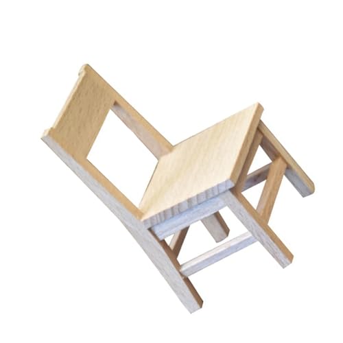 Cnrfeoap Strandstuhl Für Puppenhaus Kleine Holzlieger Modell Display Bänke Stuhl 1:12 Model Spielzeuggirls Dollhouses Tun Spielen von Cnrfeoap