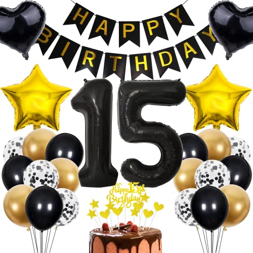 Cnrose Deko 15. Geburtstag Junge Tortendeko 15 Geburtstag Mädchen Junge Deko Geschenk für 15. Geburtstag Junge Rosegold Geburtstag 15 Junge 15 jahre Geburtstag deko Ballon 15 Geburtstag 15 jahre Junge Cnrose Deko 15. Geburtstag Junge Tortendeko 15 Geburtstag Mädchen Junge Deko Geschenk für 15. Geburtstag Junge Rosegold Geburtstag 15 Junge 15 jahre Geburtstag deko Ballon 15 Geburtstag 15 jahre Junge von Cnrose