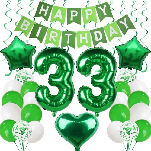 33 Luftballon 33. Geburtstag Männer Frauen Grün 33 Jahre Geburtstag Mann Deko 33. Geburtstag Deko Grün Ballons 33 Geburtstag Mann Frau Deko Grün 33 Jahre Dekoration Party 33 Geburtstag Luftballons von Cnrose