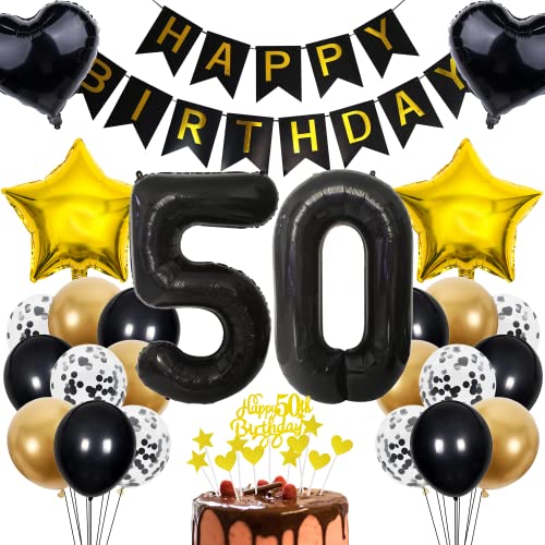 Cnrose 50. Geburtstag Deko für Mann und Frau - Tortendeko, Geschenk, Rosegold Ballon - 50 Jahre Feier Cnrose 50. Geburtstag Deko für Mann und Frau - Tortendeko, Geschenk, Rosegold Ballon - 50 Jahre Feier von Cnrose
