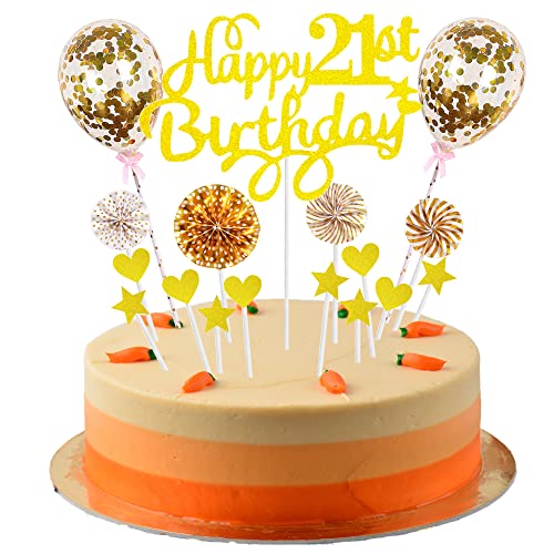 Tortendeko 21 Geburtstag Deko Kuchen Topper 21 Kuchen Deko 21 Geburtstag Mann Happy Birthday 21 Tortendeko 21 Jahre Frau Mann Kuchendeko 21. Geburtstag Frau Gold Tortendeko 21. Geburtstag Frau Mann von Cnrose