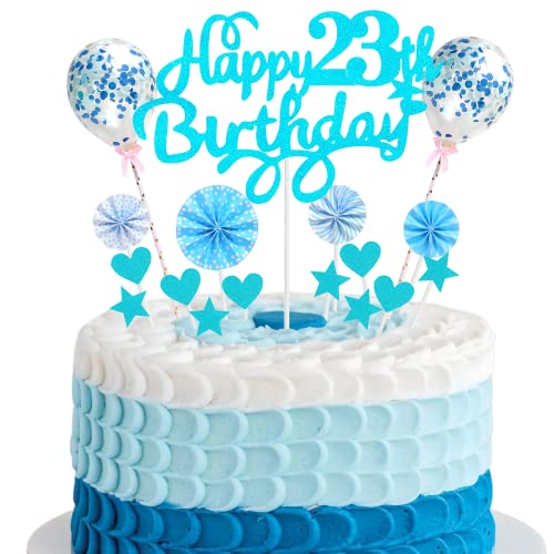 Tortendeko 23 Geburtstag Deko Kuchen Topper 23 Kuchen Deko 23 Geburtstag Mann Happy Birthday 23 Tortendeko 23 Jahre Mann Frau Kuchendeko 23. Geburtstag Mann Blau Tortendeko 23. Geburtstag Mann Blau von Cnrose