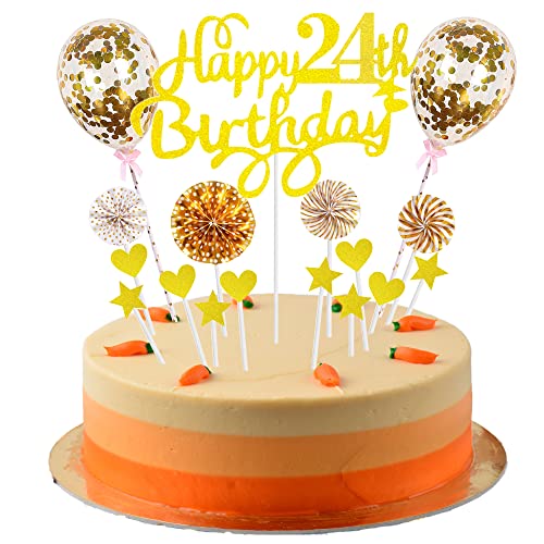 Tortendeko 24 Geburtstag Deko Kuchen Topper 24 Kuchen Deko 24 Geburtstag Mann Happy Birthday 24 Tortendeko 24 Jahre Frau Mann Kuchendeko 24. Geburtstag Frau Gold Tortendeko 24. Geburtstag Frau Mann von Cnrose