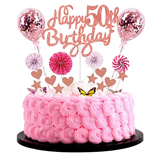 Tortendeko 50 Geburtstag Deko Kuchen Topper 50 Kuchen Deko 50 Geburtstag Frau Happy Birthday 50 Tortendeko 50 Jahre Frau Kuchendeko 50. Geburtstag Frau Rosa Tortendeko 50. Geburtstag Frau Rosegold von Cnrose