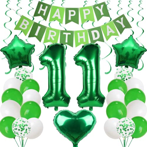 Ballons 11 Geburtstag Grün Luftballon 11. Geburtstagsdeko für Jungen Mädchen 11. Geburtstag Junge Geburtstagsdeko 11 Jahre Junge Grün Deko Geburtstag Luftballons 11. Geburtstag Grün mit Girlande Ballons 11 Geburtstag Grün Luftballon 11. Geburtstagsdeko für Jungen Mädchen 11. Geburtstag Junge Geburtstagsdeko 11 Jahre Junge Grün Deko Geburtstag Luftballons 11. Geburtstag Grün mit Girlande von Cnrose