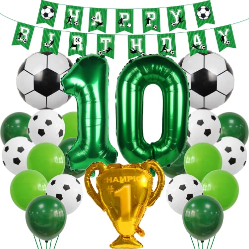 Fussball Luftballon 10. Geburtstag Grün Luftballon 10 Jahre Junge Fußball Geburtstagsdeko 10 Jahre Kindergeburtstag Helium Ballon 10 Geburtstag Junge 10. Geburtstagsdeko Fußball 10 Geburtstag Deko von Cnrose