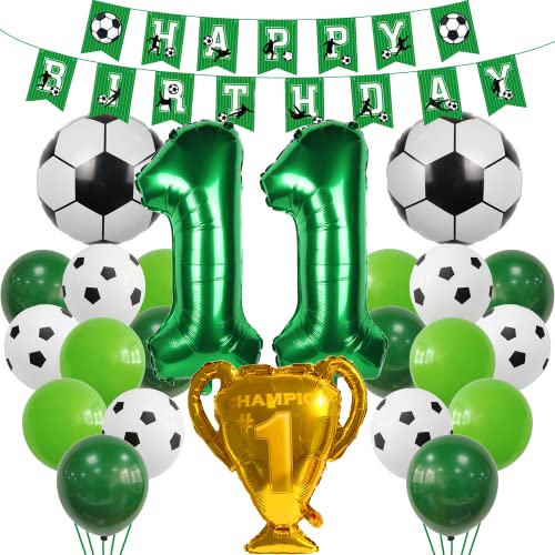 Fussball Luftballon 11. Geburtstag Grün Luftballon 11 Jahre Junge Fußball Geburtstagsdeko 11 Jahre Kindergeburtstag Helium Ballon 11 Geburtstag Junge 11. Geburtstagsdeko Fußball 11 Geburtstag Deko von Cnrose