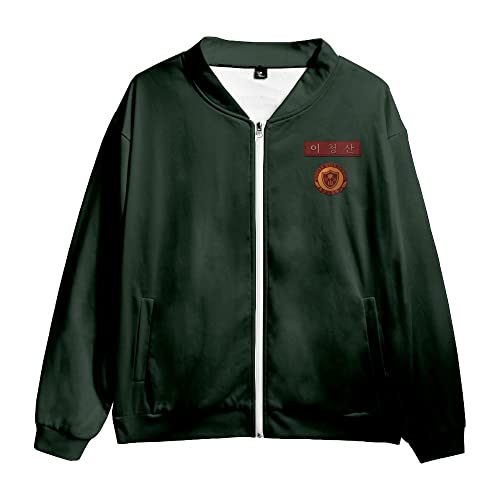Cnulaueu All of Us Are Dead Kostüm Yoon Gwi nam Jacke Schuluniform Halloween Outfits Reißverschluss Sportkleidung Anzüge (Jacke 4, XXL) von Cnulaueu