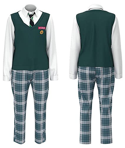 Cnulaueu All of Us are Dead Cosplay Kostüm Lee Su-hyeok Jacke Mantel Hosen JK Kleid Schuluniform Anzug Halloween Outfit (Männlich, S) von Cnulaueu