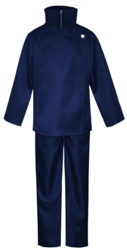 Cnulaueu Jungen Gojo Satoru Cosplay Kostüm Schuluniform Anzug Anime Halloween Outfits Yuji Mantel Hosen Voll Set (Toge, L) von Cnulaueu