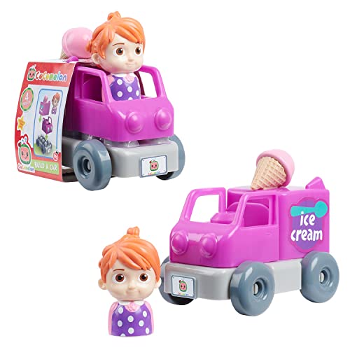 CoComelon, Fahrzeug mit Figur, 4-teilig, Bausteinbau, Modell Yoyo LKW, Glacier Spielzeug für Kinder ab 18 Monaten, CCM134 von CoComelon