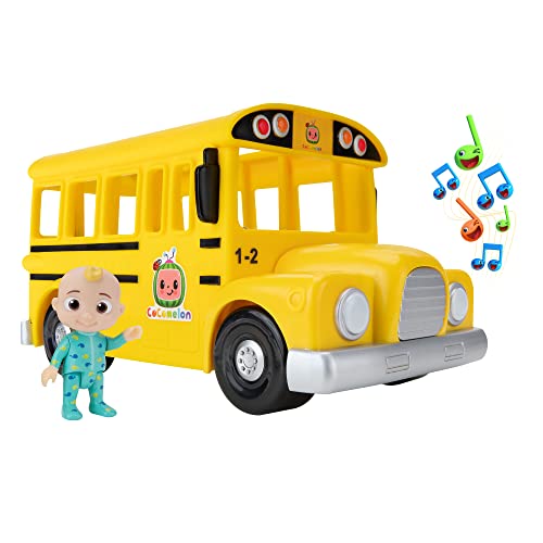 CoComelon CMW0137 Mitsing-Bus mit Musik und JJ Spielfigur, offizielle deutsche Sprachversion, für Kinder ab 2 Jahren, Gelbe von CoComelon