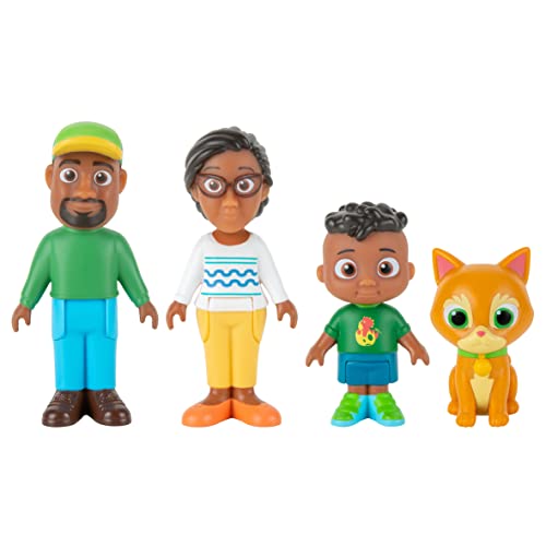 CoComelon Cody's Family 4 Figuren-Set – Familie und Freunde – Enthält Cody, Mama, Papa und Pickles die Katze – Spielzeug für Kinder, Säuglinge und Vorschüler CoComelon Cody's Family 4 Figuren-Set – Familie und Freunde – Enthält Cody, Mama, Papa und Pickles die Katze – Spielzeug für Kinder, Säuglinge und Vorschüler von CoComelon