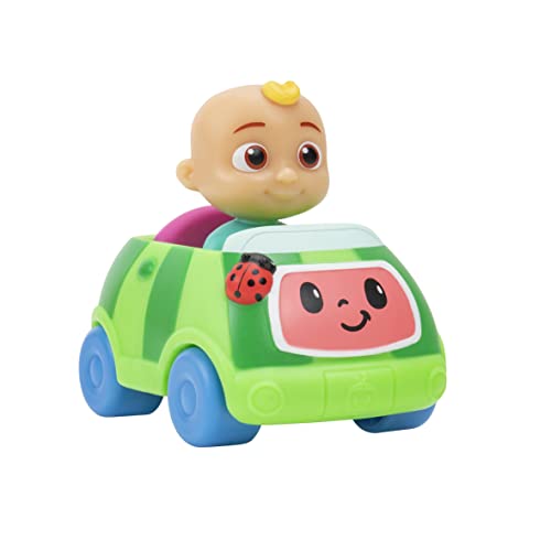 CoComelon JJ Melon Mini-Fahrzeug – mit eingebautem JJ in Melonen-Spielzeugauto – Spielzeug für Kinder, Kleinkinder und Vorschüler von CoComelon