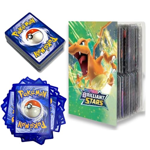 Sammelkartenhalter Bundle - 50 Stück mit Kartenbinder, 4-Pocket Card Binder mit 240 Karten Kapazität - Sammelkarten Etui Ordner Album, Ideal für Legendäre Pokemon Karten und Packs Sammelkartenhalter Bundle - 50 Stück mit Kartenbinder, 4-Pocket Card Binder mit 240 Karten Kapazität - Sammelkarten Etui Ordner Album, Ideal für Legendäre Pokemon Karten und Packs von Coastal Bundles