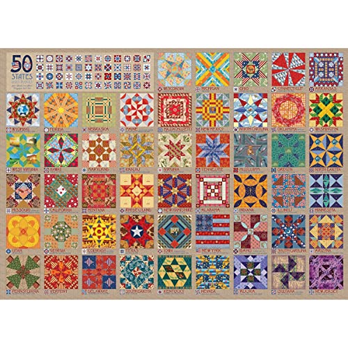 Cobble Hill / Outset Media Puzzle 1000 Teile: Quilt in 50 Staaten von Cobble Hill / Outset Media