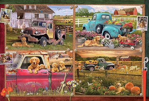 Cobble Hill 2000 Teile Puzzle – It's a Dog's Life – Musterposter im Lieferumfang enthalten von Cobble Hill