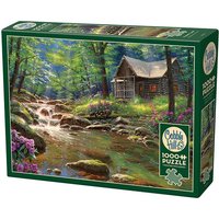 Cobble Hill - Waldhütte am Bach, 1000 Teile von Cobble Hill Puzzles