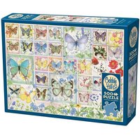 Collage mit Schmetterlingen 500 Teile von Cobble Hill Puzzles
