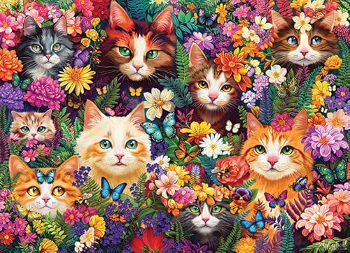 Cobble Hill 1000 Teile Puzzle – Blooming Whiskers – Beispielposter enthalten Cobble Hill 1000 Teile Puzzle – Blooming Whiskers – Beispielposter enthalten von Cobble Hill