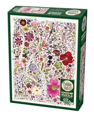 Cobble Hill 1000 Teile Puzzle - Blumenpresse Frühling - Probeposter enthalten von Cobble Hill