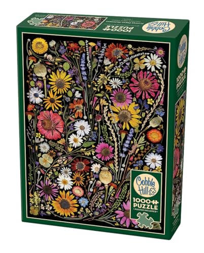 Cobble Hill 1000 Teile Puzzle - Blumenpresse: Glück - Beispielposter enthalten von Cobble Hill