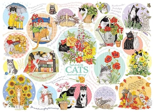 Cobble Hill 1000 Teile Puzzle - Cat Thoughts - Beispielposter enthalten Cobble Hill 1000 Teile Puzzle - Cat Thoughts - Beispielposter enthalten von Cobble Hill