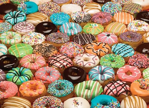 Cobble Hill 1000 Teile Puzzle – Donuts – Musterposter im Lieferumfang enthalten von Cobble Hill