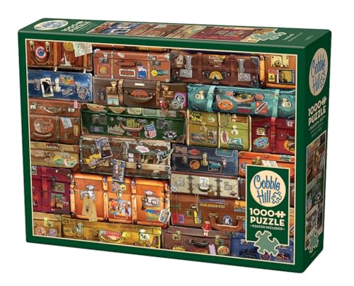 Cobble Hill 1000 Teile Puzzle – Gepäck – Musterposter im Lieferumfang enthalten von Cobble Hill