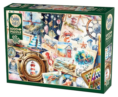 Cobble Hill 1000 Teile Puzzle Meeresküste Skizzenbuch - Poster enthalten Cobble Hill 1000 Teile Puzzle Meeresküste Skizzenbuch - Poster enthalten von Cobble Hill