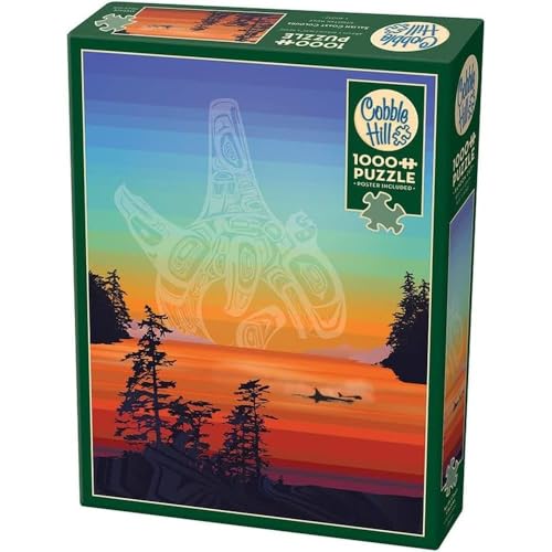 Cobble Hill 1000 Teile Puzzle – Salish Coast Farben – Musterposter im Lieferumfang enthalten von Cobble Hill