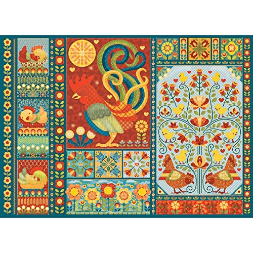 Cobble Hill 1000 Teile Puzzle – Scandi Chicken Quilt – Musterposter im Lieferumfang enthalten Cobble Hill 1000 Teile Puzzle – Scandi Chicken Quilt – Musterposter im Lieferumfang enthalten von Cobble Hill