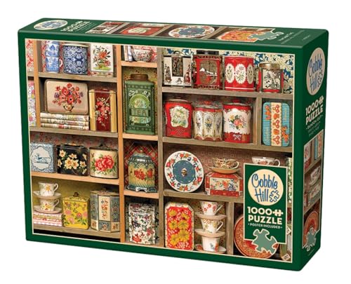 Cobble Hill 1000 Teile Puzzle – Vintage-Dosen – Musterposter im Lieferumfang enthalten von Cobble Hill