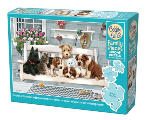 Cobble Hill 350 Teile Puzzle Veranda Pals-Sample Poster enthalten von Cobble Hill