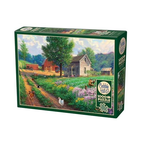 Cobble Hill 3840004 Bauernhof, 1000 Teile Puzzle inkl. Puzzleposter für Erwachsene und Kinder ab 12 Jahren, Landschaftspuzzle, Natur, Farm von Cobble Hill