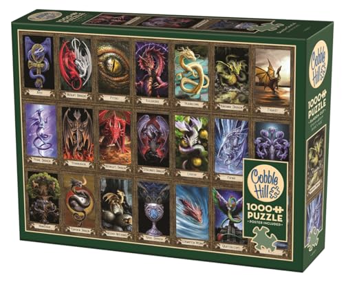 Cobble Hill 3840321 Drachen Collage, 1000 Teile Puzzle inkl. Puzzleposter für Erwachsene und Kinder ab 12 Jahren, Fantasyart, Fantasiepuzzle Cobble Hill 3840321 Drachen Collage, 1000 Teile Puzzle inkl. Puzzleposter für Erwachsene und Kinder ab 12 Jahren, Fantasyart, Fantasiepuzzle von Cobble Hill